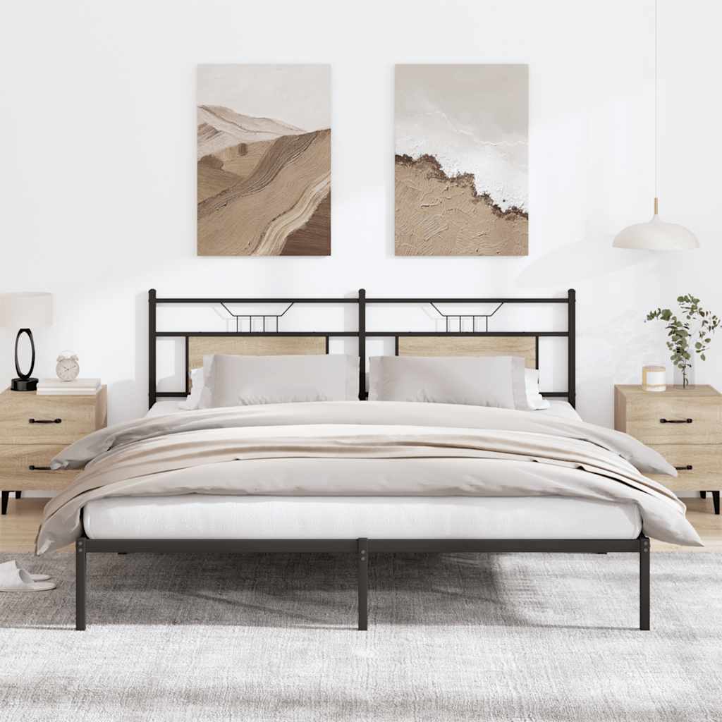 Vidaxl bedframe zonder matras hout sonoma eikenkleurig 160x200 cm