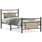Vidaxl bedframe zonder matras hout sonoma eikenkleurig 90x200 cm