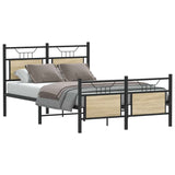 Vidaxl bedframe zonder matras hout sonoma eikenkleurig 120x190 cm