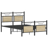 Vidaxl bedframe zonder matras hout sonoma eikenkleurig 120x200 cm