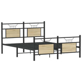 Vidaxl bedframe zonder matras hout sonoma eikenkleurig 140x190 cm