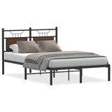 Vidaxl bedframe zonder matras bewerkt hout bruin eikenkleur 120x200 cm