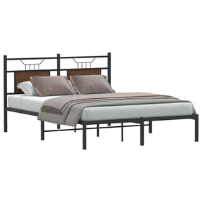 Vidaxl bedframe zonder matras bewerkt hout bruin eikenkleur 150x200 cm