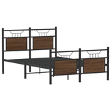 Vidaxl bedframe zonder matras bewerkt hout bruin eikenkleur 120x190 cm