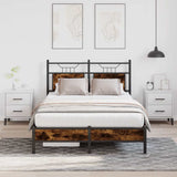 Vidaxl bedframe zonder matras hout gerookt eikenkleurig 120x200 cm