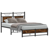 Vidaxl bedframe zonder matras hout gerookt eikenkleurig 120x190 cm
