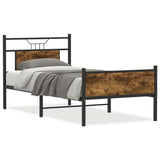 Vidaxl bedframe zonder matras hout gerookt eikenkleurig 80x200 cm