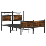 Vidaxl bedframe zonder matras hout gerookt eikenkleurig 120x200 cm