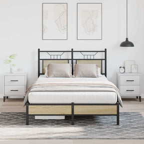 Vidaxl bedframe zonder matras hout sonoma eikenkleurig 120x200 cm