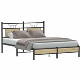 Vidaxl bedframe zonder matras hout sonoma eikenkleurig 150x200 cm