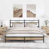 Vidaxl bedframe zonder matras hout sonoma eikenkleurig 183x203 cm
