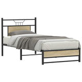 Vidaxl bedframe zonder matras hout sonoma eikenkleurig 90x190 cm