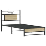 Vidaxl bedframe zonder matras hout sonoma eikenkleurig 90x200 cm