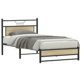 Vidaxl bedframe zonder matras hout sonoma eikenkleurig 100x190 cm