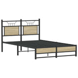 Vidaxl bedframe zonder matras hout sonoma eikenkleurig 120x190 cm