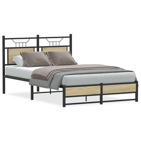 Vidaxl bedframe zonder matras hout sonoma eikenkleurig 120x190 cm