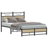 Vidaxl bedframe zonder matras hout sonoma eikenkleurig 120x200 cm