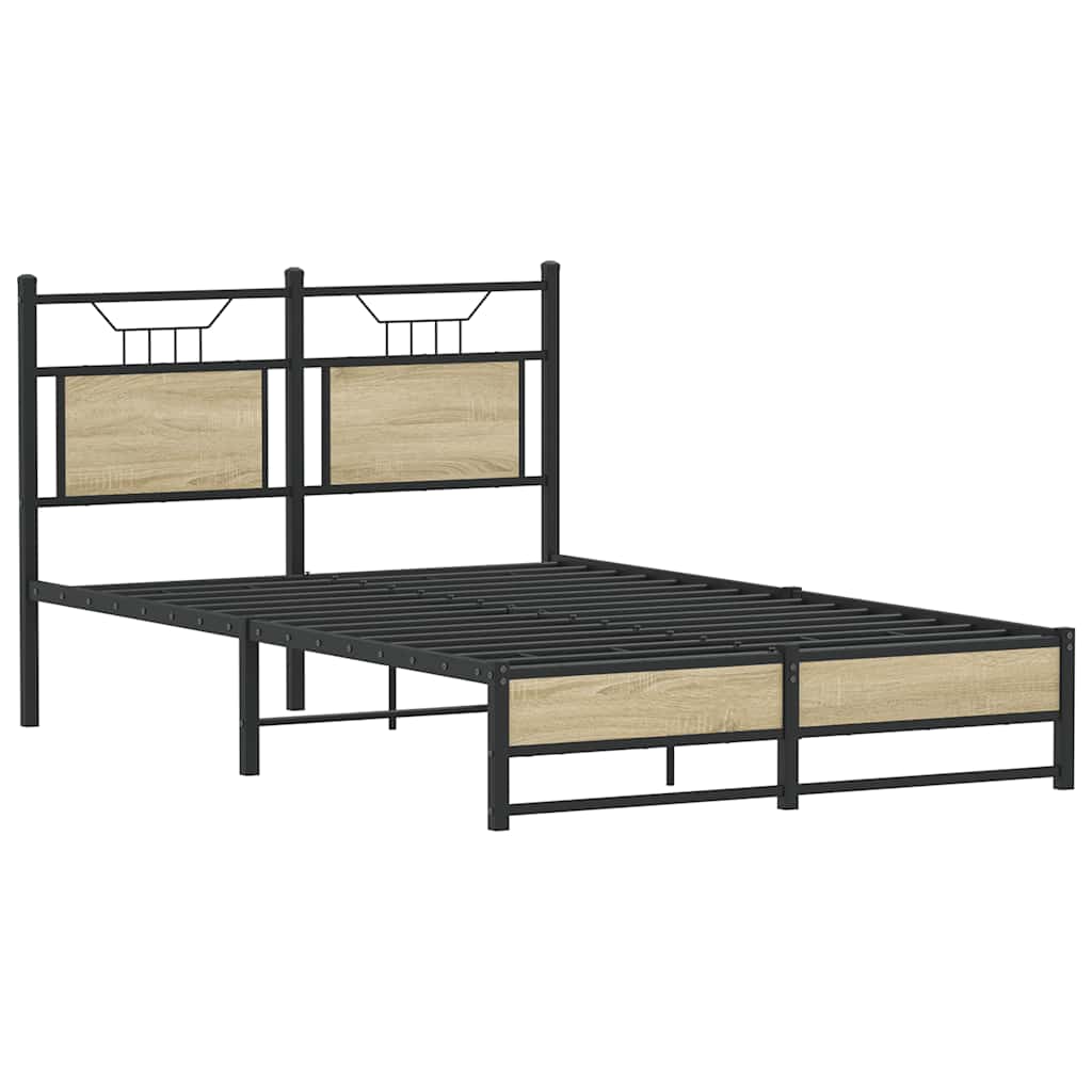 Vidaxl bedframe zonder matras hout sonoma eikenkleurig 120x200 cm
