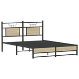 Vidaxl bedframe zonder matras hout sonoma eikenkleurig 140x190 cm
