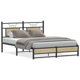 Vidaxl bedframe zonder matras hout sonoma eikenkleurig 150x200 cm