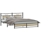 Vidaxl bedframe zonder matras hout sonoma eikenkleurig 160x200 cm
