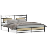 Vidaxl bedframe zonder matras hout sonoma eikenkleurig 160x200 cm
