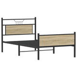 Vidaxl bedframe zonder matras hout sonoma eikenkleurig 100x190 cm