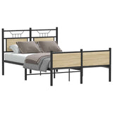 Vidaxl bedframe zonder matras hout sonoma eikenkleurig 120x190 cm