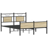 Vidaxl bedframe zonder matras hout sonoma eikenkleurig 137x190 cm