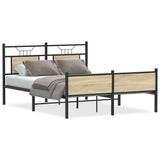 Vidaxl bedframe zonder matras hout sonoma eikenkleurig 140x190 cm