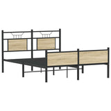 Vidaxl bedframe zonder matras hout sonoma eikenkleurig 150x200 cm