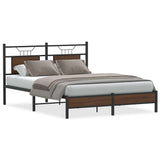 Vidaxl bedframe zonder matras bewerkt hout bruin eikenkleur 140x200 cm