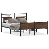 Vidaxl bedframe zonder matras bewerkt hout bruin eikenkleur 150x200 cm