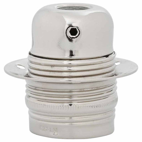 Vidaxl lamphouders 2 st nikkel satijn e27
