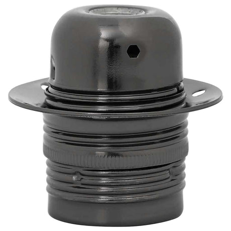 Vidaxl lamphouders 2 st glanzend zwart e27