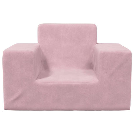 Vidaxl kinderbank zacht pluche roze