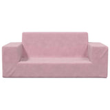 Vidaxl kinderbank 2-zits zacht pluche roze