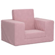 Vidaxl kinderslaapbank zacht pluche roze
