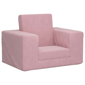 Vidaxl kinderslaapbank zacht pluche roze