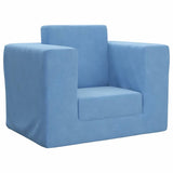 Vidaxl kinderslaapbank zacht pluche blauw