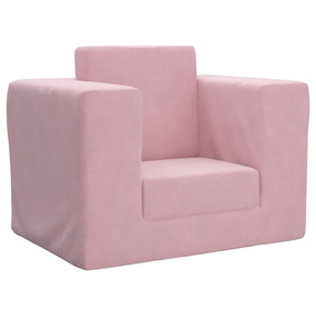Vidaxl kinderslaapbank zacht pluche roze