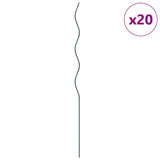 Vidaxl plantondersteuning 20 pcs groen 110 x 0.6 x 0.6 cm staal