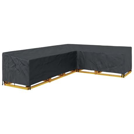 Vidaxl meubelhoes 355 x 275 x 80 cm 210d oxford stof l-vorm waterdicht