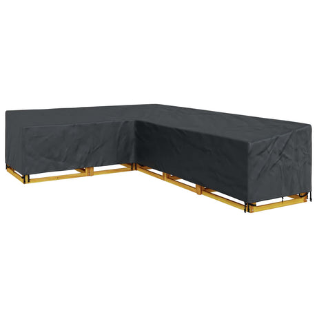 Vidaxl meubelhoes 355 x 275 x 80 cm 210d oxford stof l-vorm waterdicht