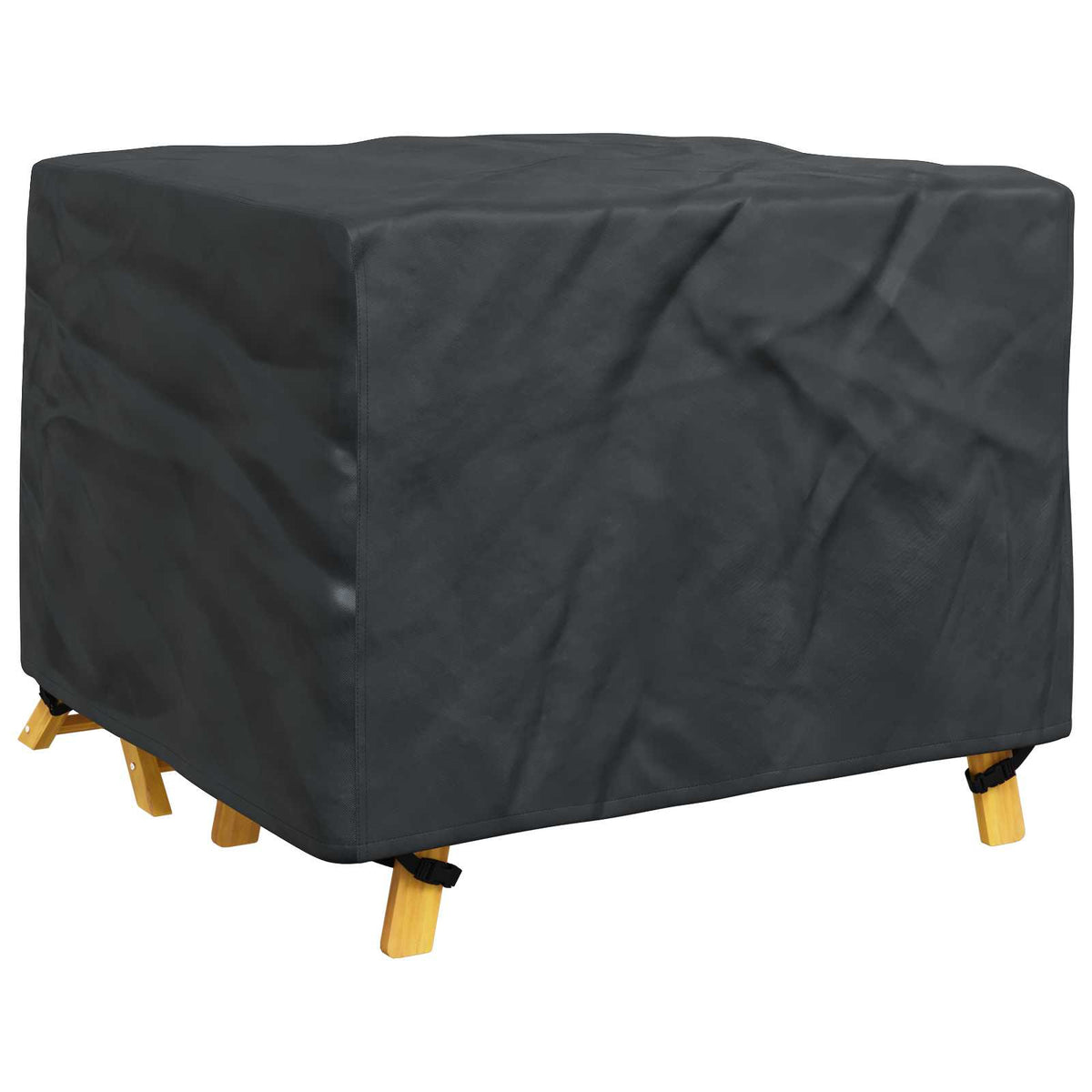 Vidaxl meubelhoes effen zwart 113 x 113 x 73 cm 210d