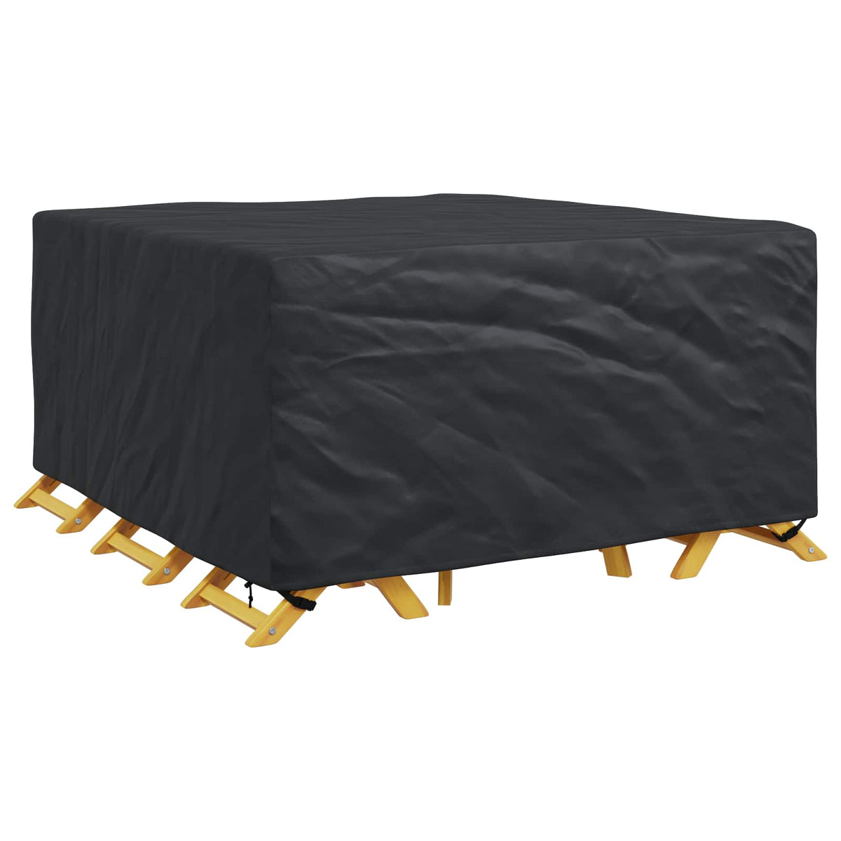 Vidaxl meubelhoes effen zwart 180 x 190 x 85 cm 420d