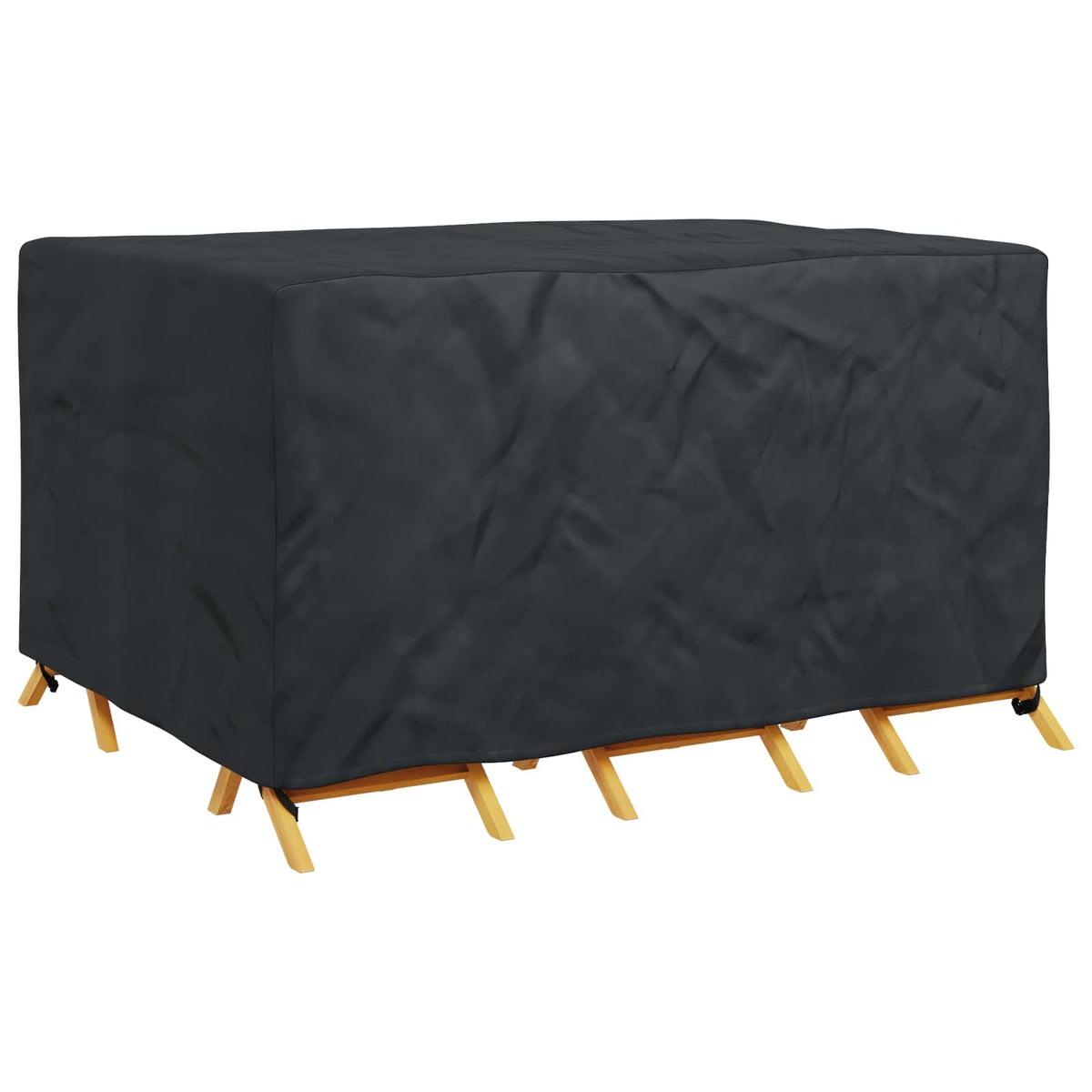 Vidaxl meubelhoes effen zwart 180 x 140 x 90 cm 210d