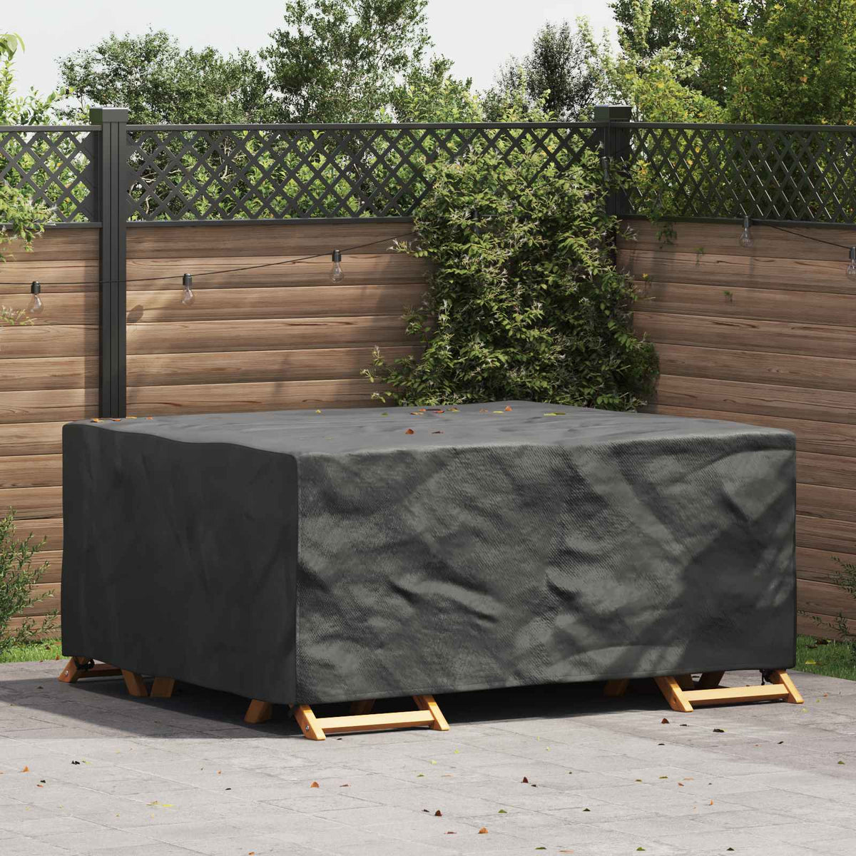 Vidaxl meubelhoes effen zwart 200 x 150 x 85 cm 210d