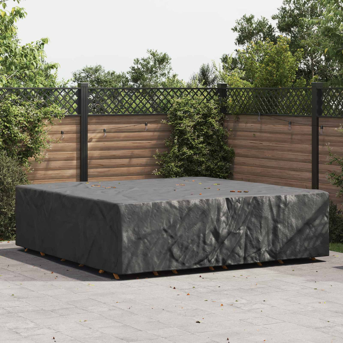 Vidaxl meubelhoes effen zwart 275 x 275 x 70 cm 600d