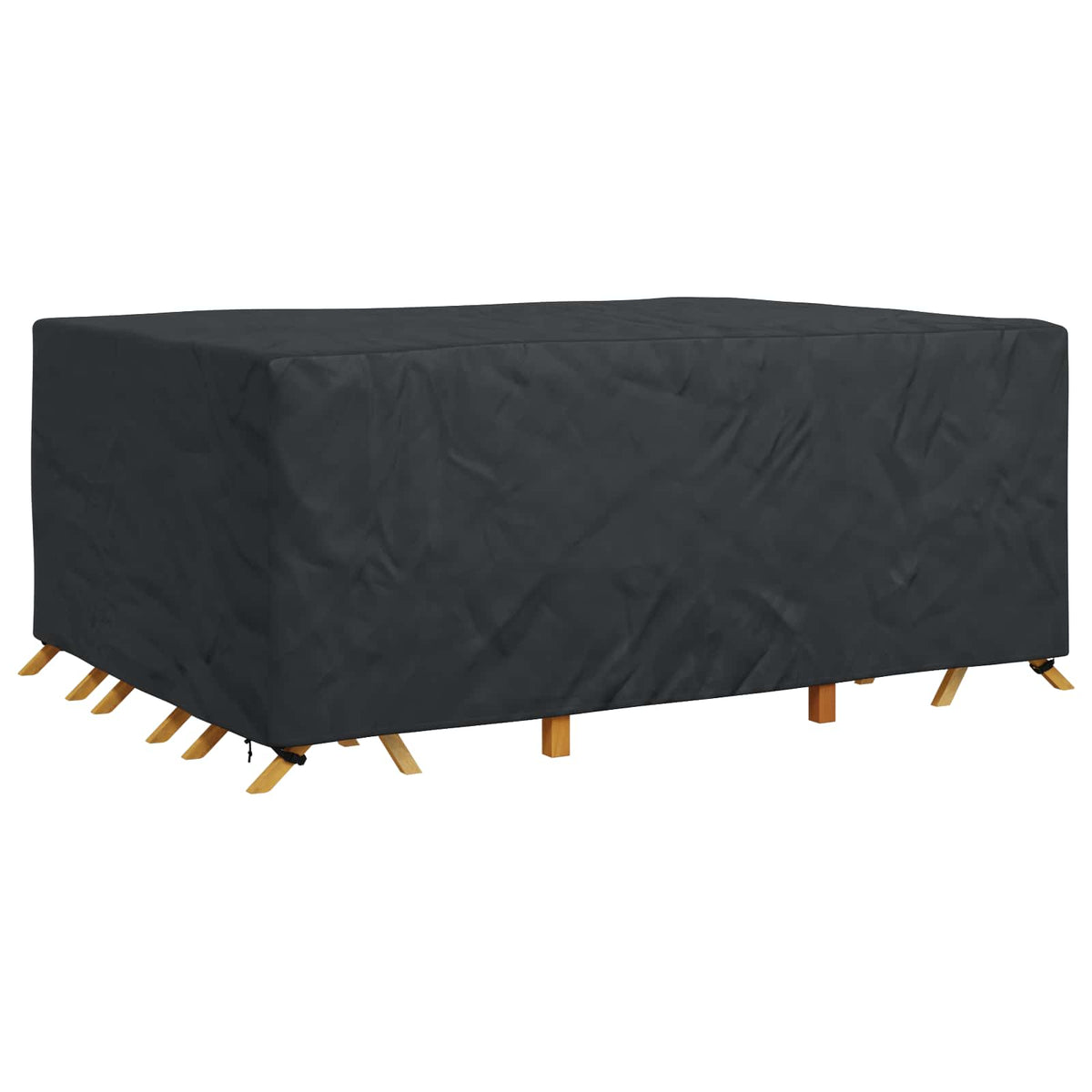 Vidaxl meubelhoes effen zwart 280 x 204 x 106 cm 420d
